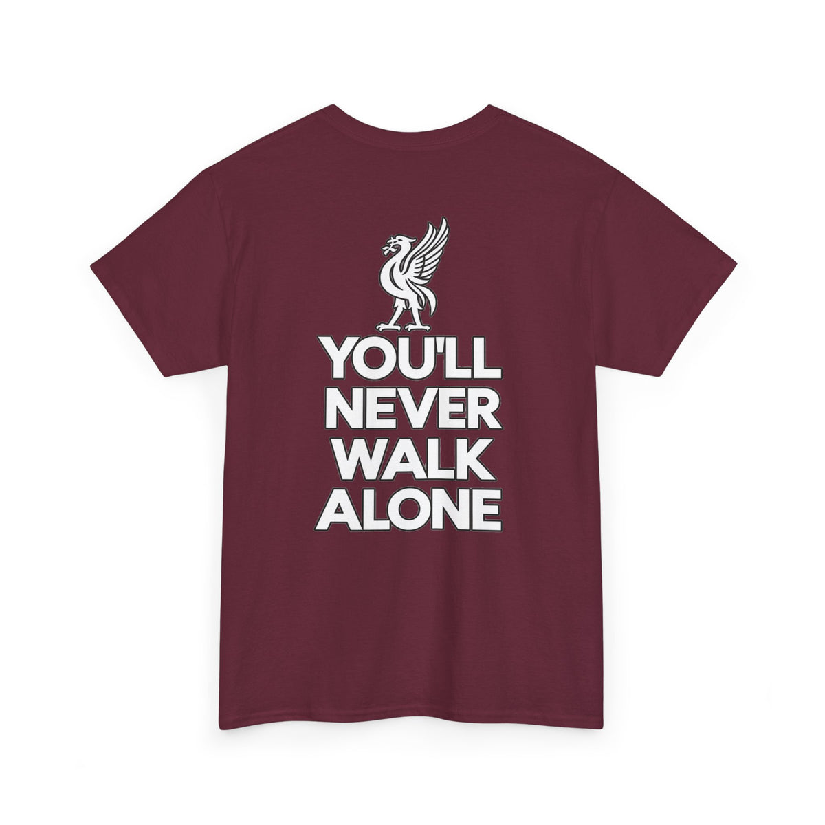 You'll Never Walk Alone T‑Shirt — Liverpool FC Crest Cotton Tee