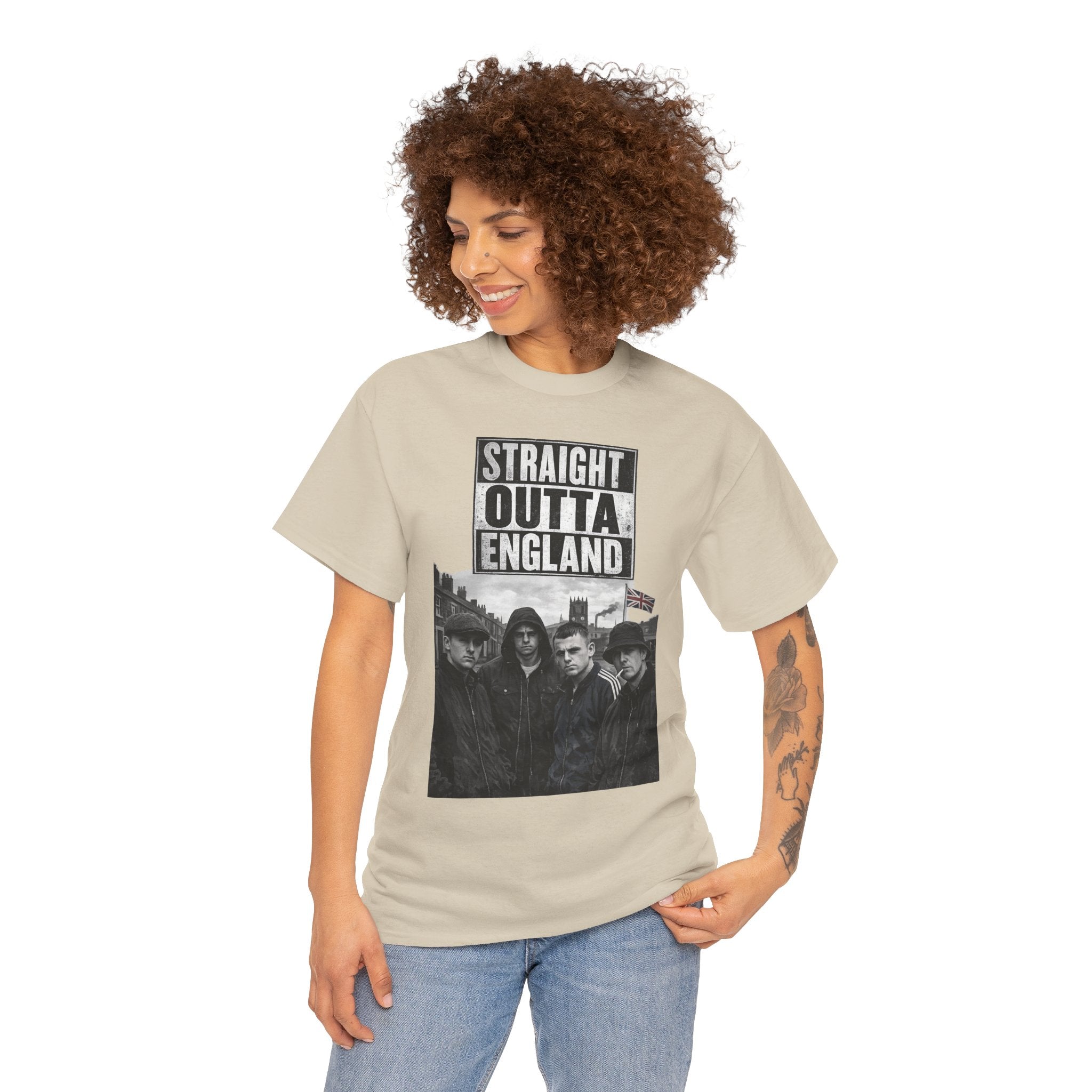 Straight Outta England T-Shirt — Retro Band Photo Tee