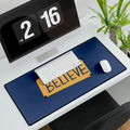 Ted Lasso Inspired Believe Desk Mat — Inspirational Large Mouse Pad for Office & Home