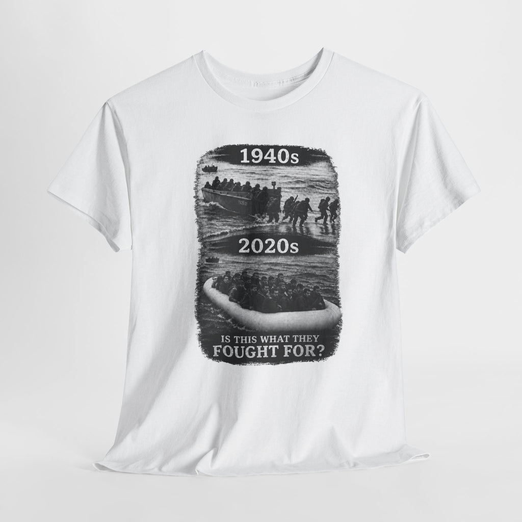 1940s vs 2020s Veterans Tribute Tee — "Is This What They Fought For?"