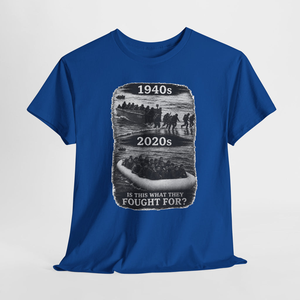 1940s vs 2020s Veterans Tribute Tee — "Is This What They Fought For?"