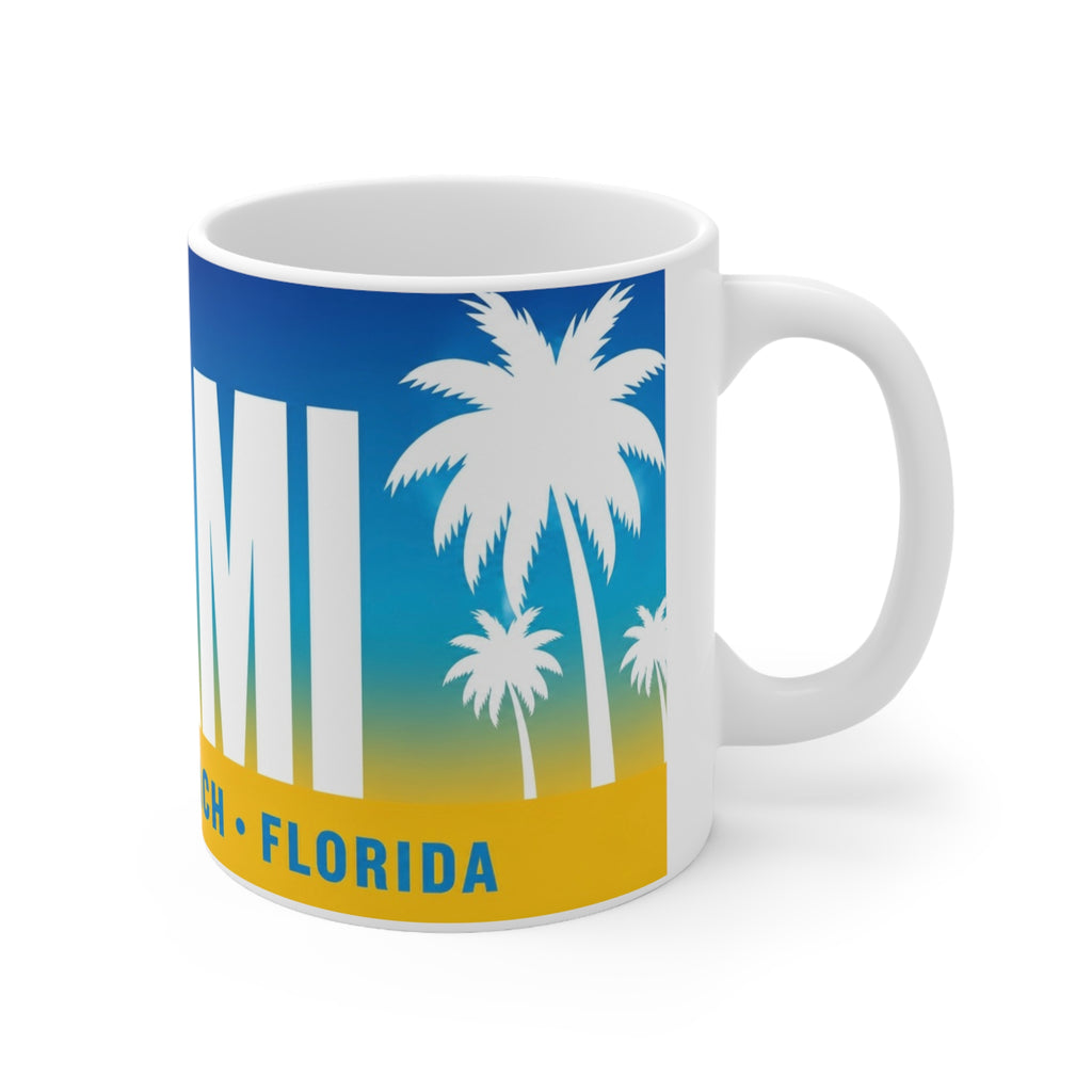 Miami West Palm Beach Coffee Mug — Retro Beach Vibes 11oz/15oz