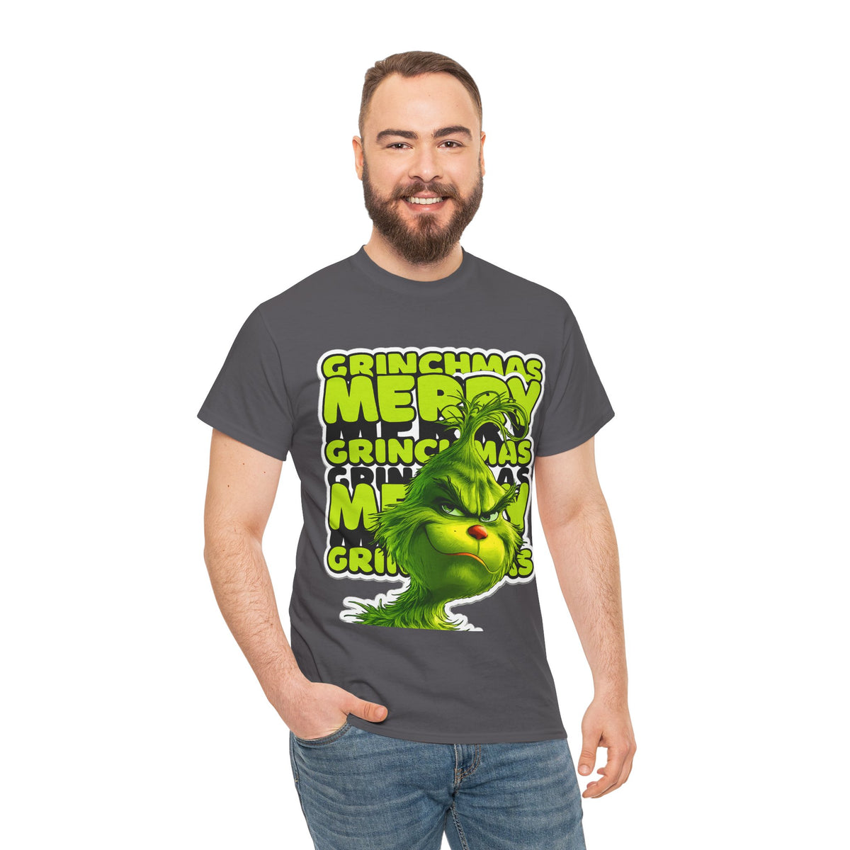 Grinchmas Merry Grinch Christmas Cotton T-Shirt / Tee