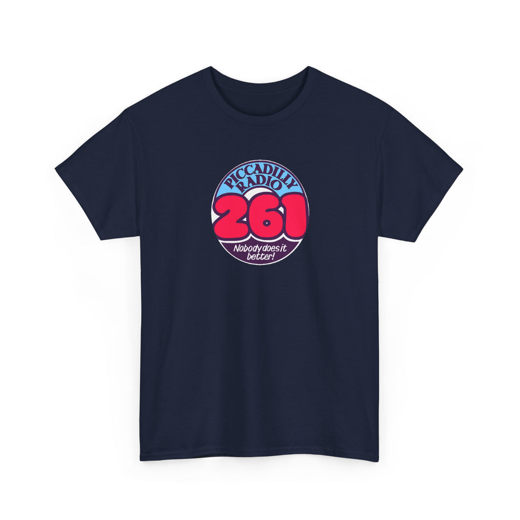 Piccadilly Radio '261' Logo T‑Shirt — Vintage Unofficial Radio Station Graphic Tee