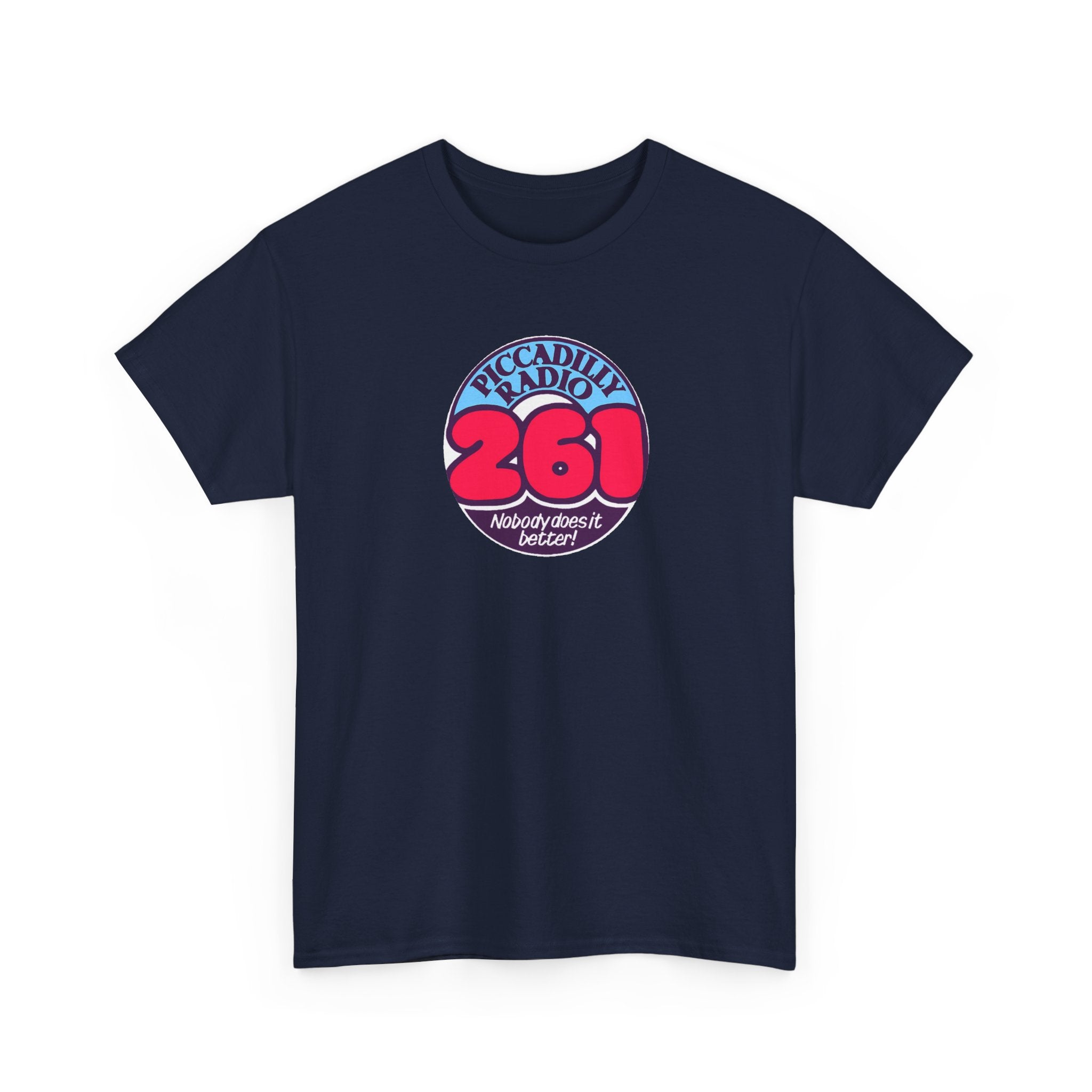 Piccadilly Radio '261' Logo T‑Shirt — Vintage Unofficial Radio Station Graphic Tee