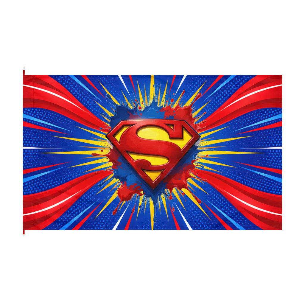 Superhero Shield Double-Sided Flag