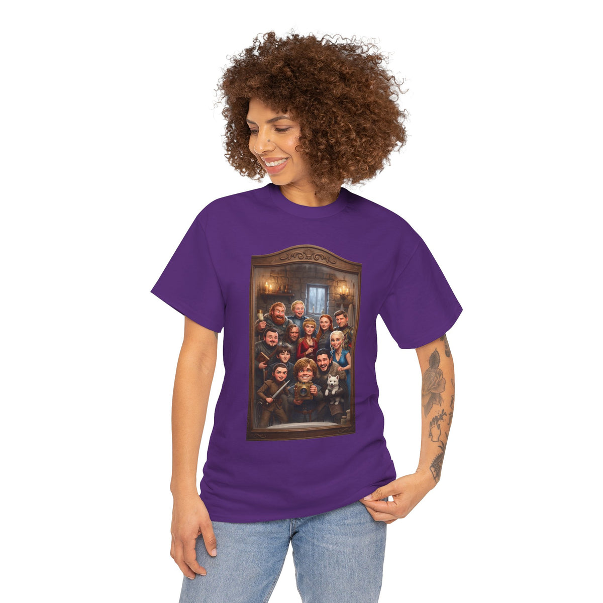 Game of Thrones Cast Portrait Inspired Cotton T-Shirt