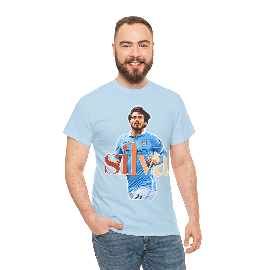 David Silva Manchester City Soccer Player Graphic Tee — Retro Football Fan Shirt