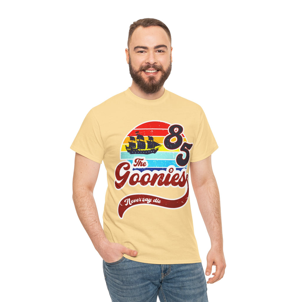 The Goonies '85 Retro Ship T-Shirt — Never Say Die Vintage Tee