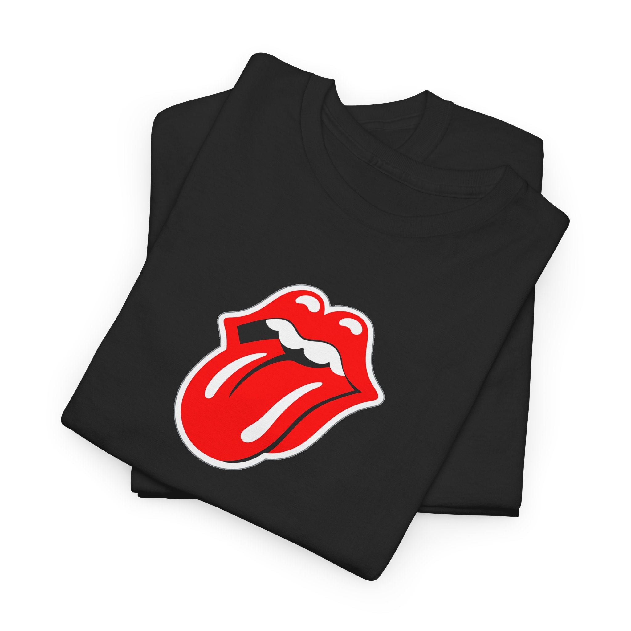 Rock Retro Red Tongue and Lips Graphic Tee
