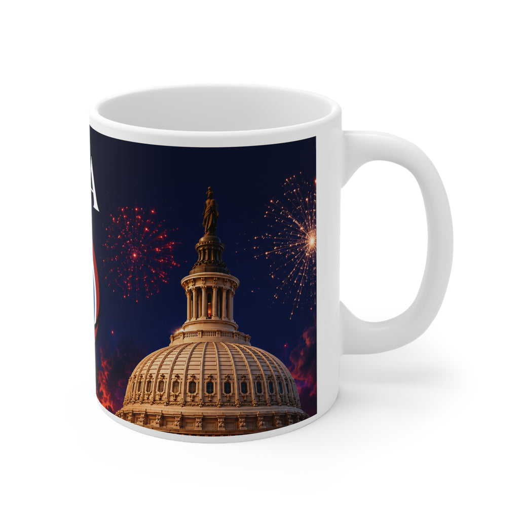 America 250 Ceramic Coffee Mug — Patriotic 11oz/15oz