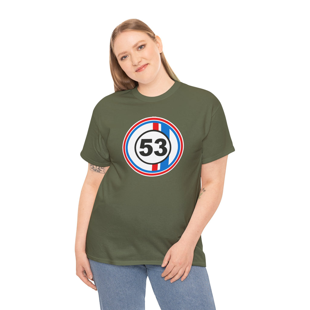 Racing Stripe Number 53 Cotton T-Shirt / Tee