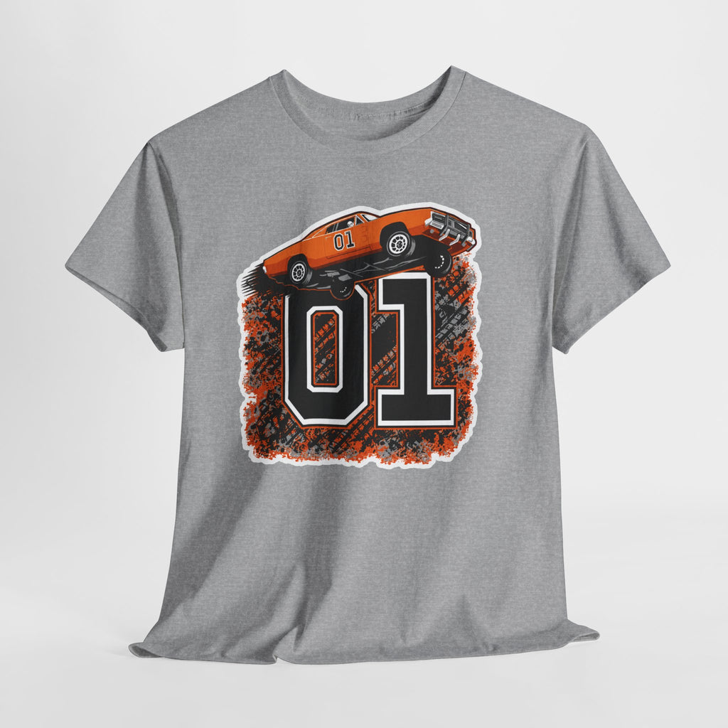Dukes of Hazzard Inspired Race Car '01' Graphic Tee