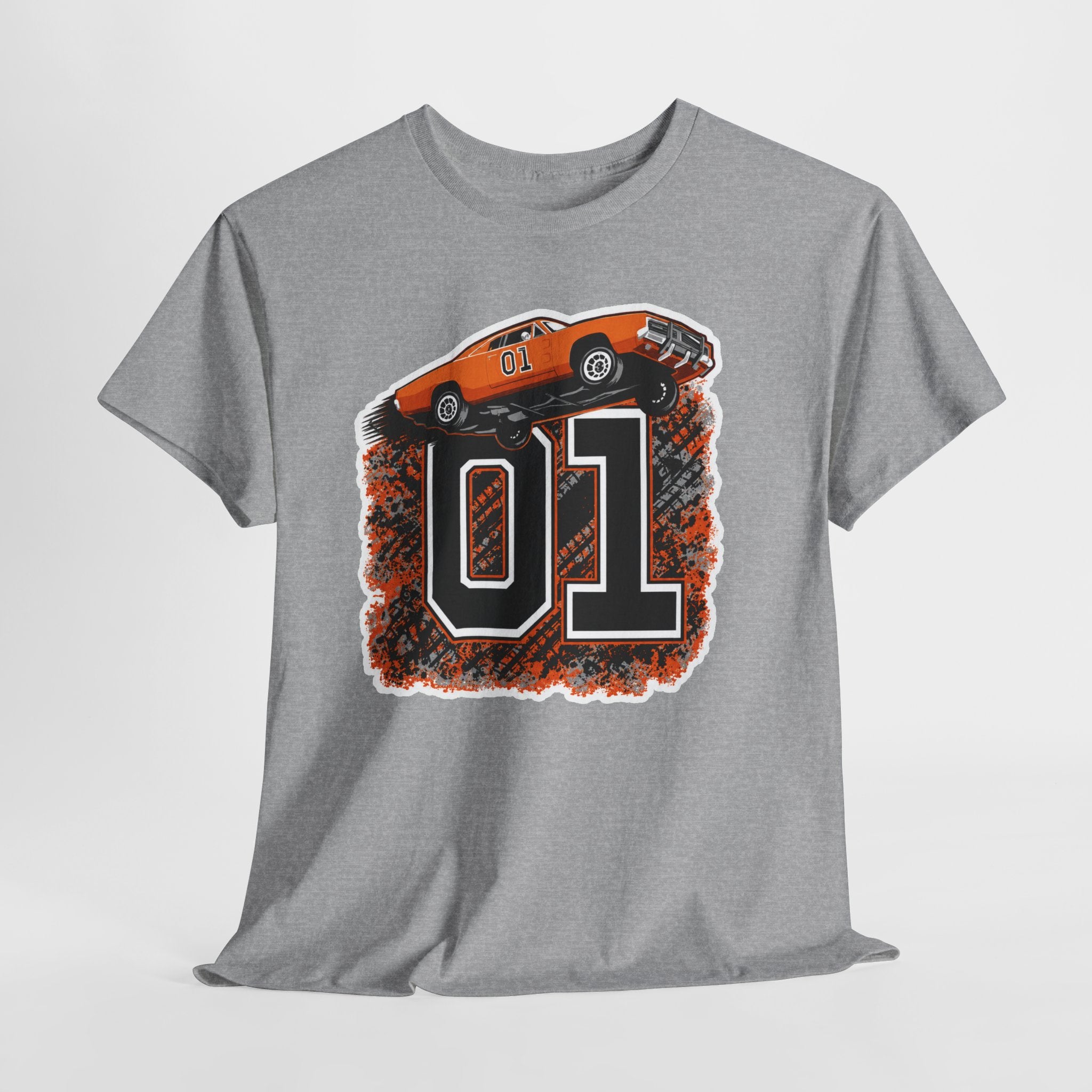 Dukes of Hazzard Inspired Race Car '01' Graphic Tee