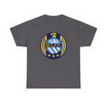 MCFC Crest T-Shirt — Vintage Blue & Gold Soccer Tee