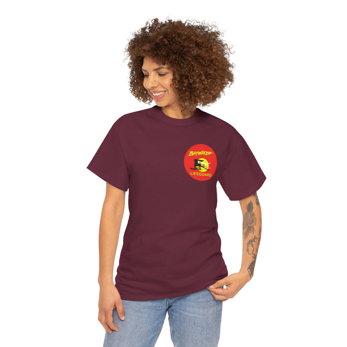Baywatch Lifeguard Graphic Cotton T-Shirt