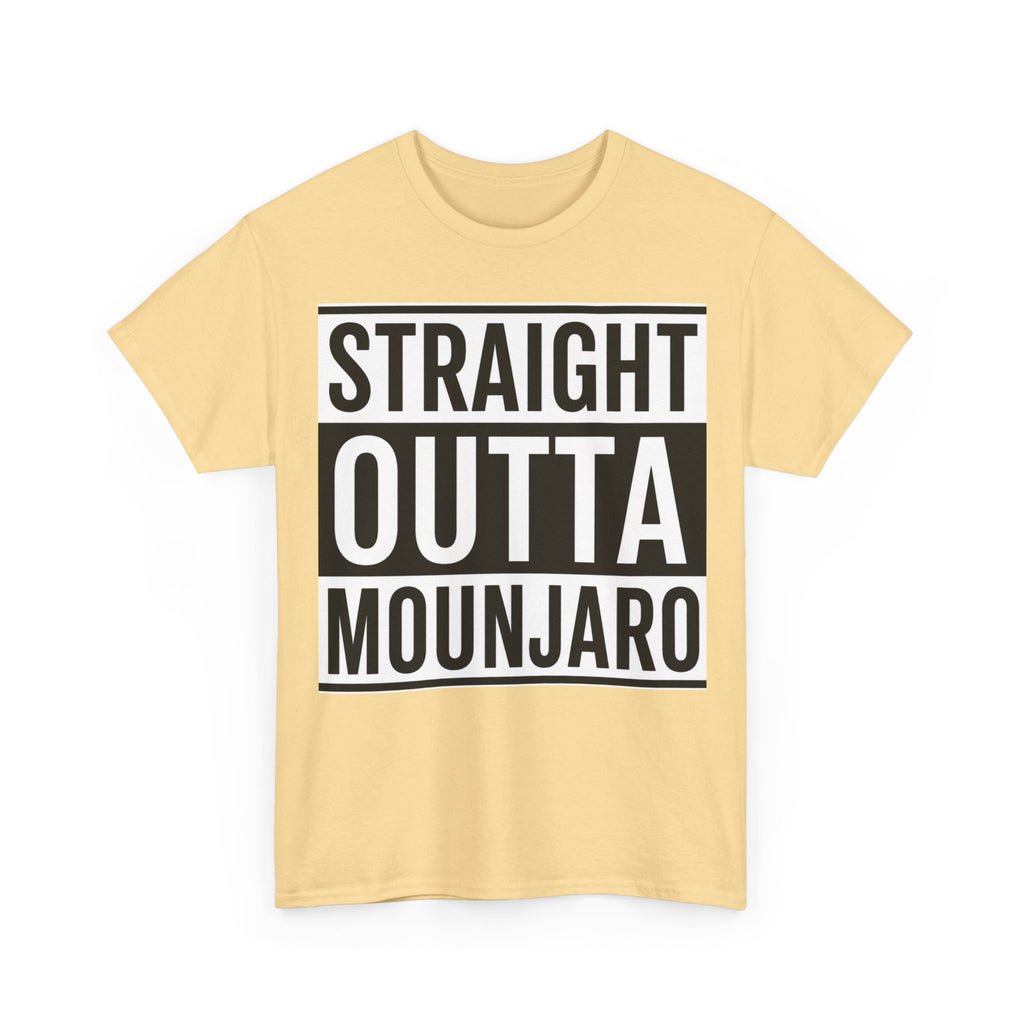 T-Shirt — "Straight Outta Mounjaro" Bold Typography Tee