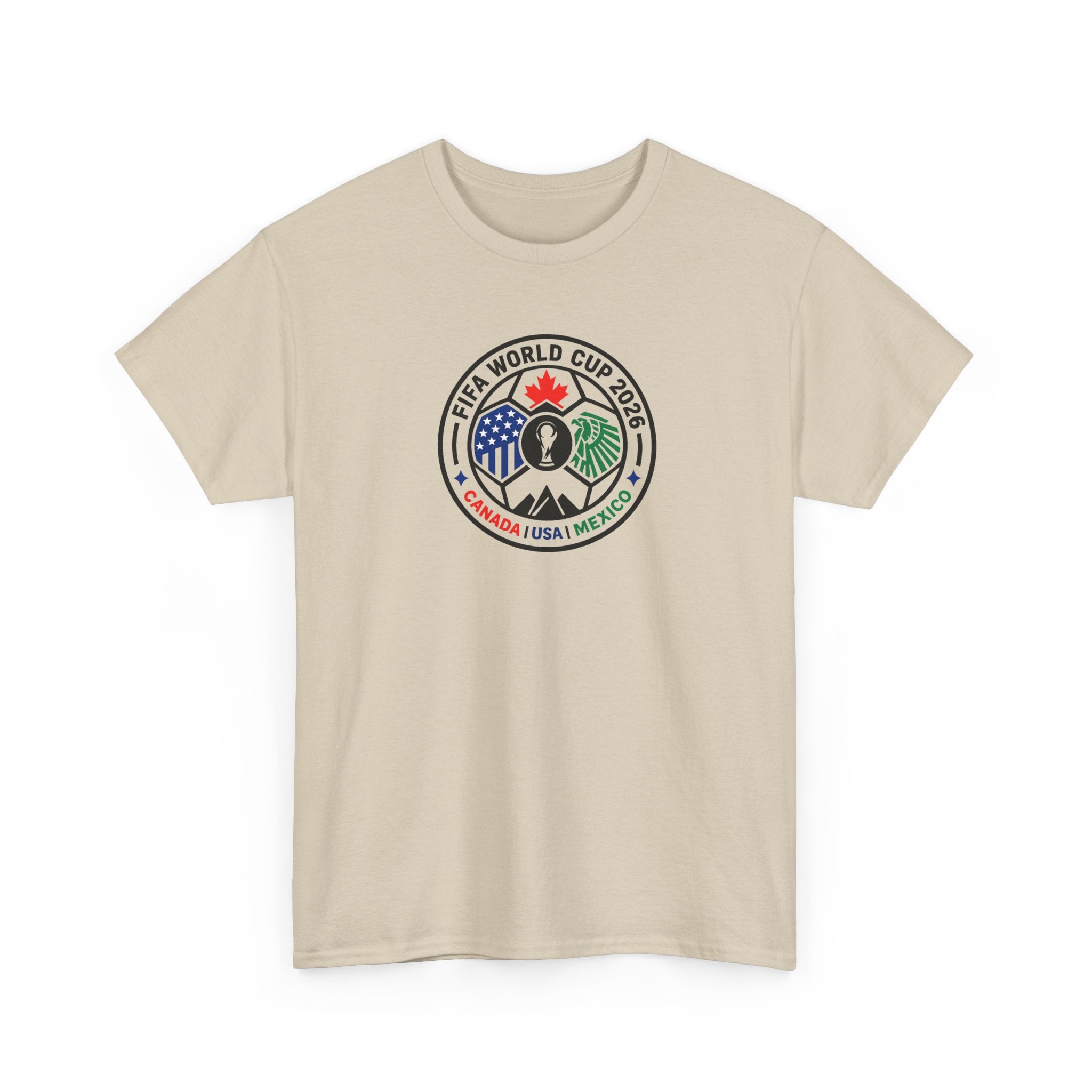 World Cup 2026 Soccer Tee — Canada USA Mexico Crest