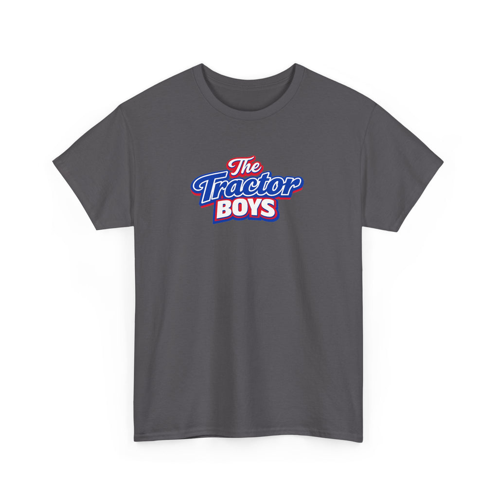 The Tractor Boys T-Shirt — Retro Blue & Red Logo Tee