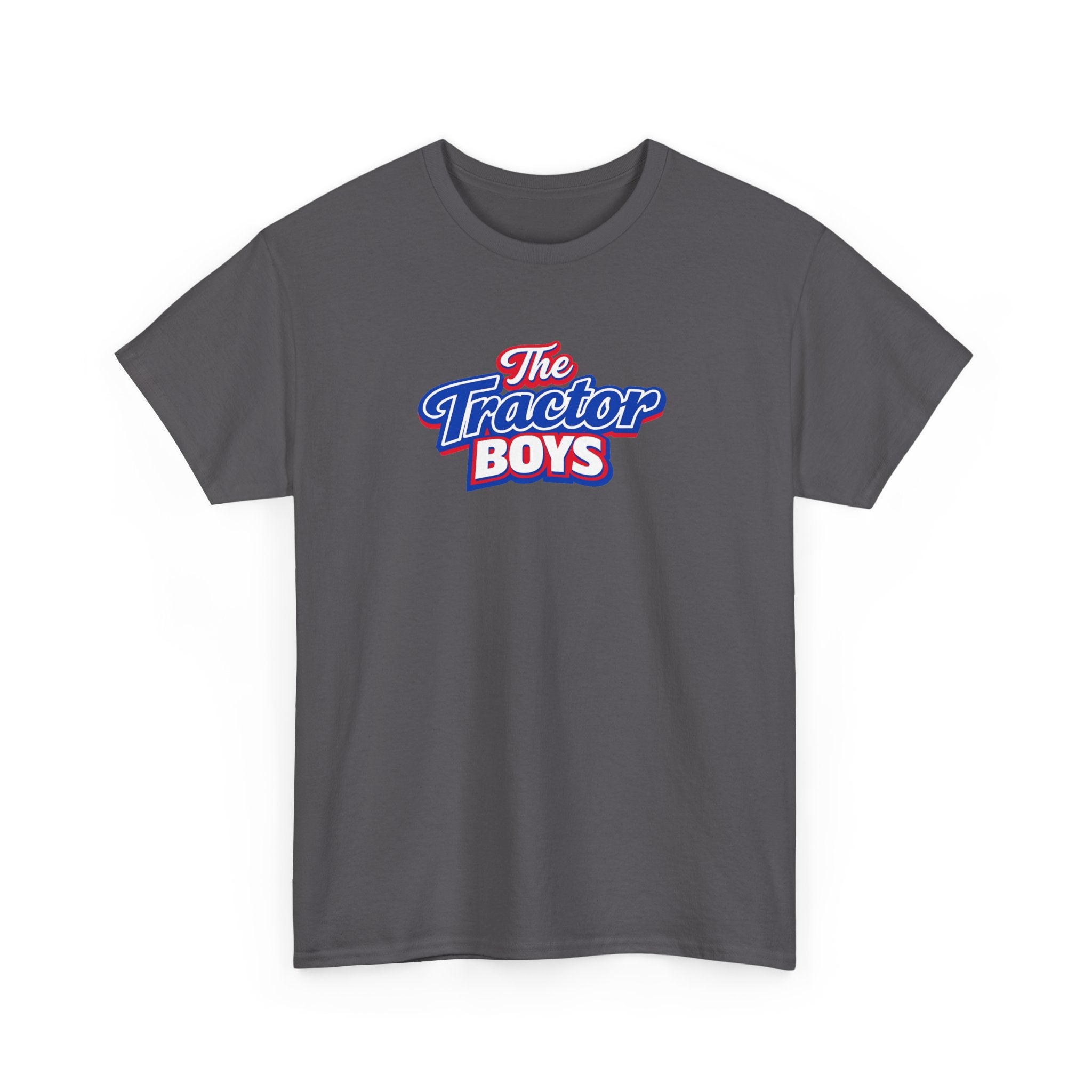 The Tractor Boys T-Shirt — Retro Blue & Red Logo Tee