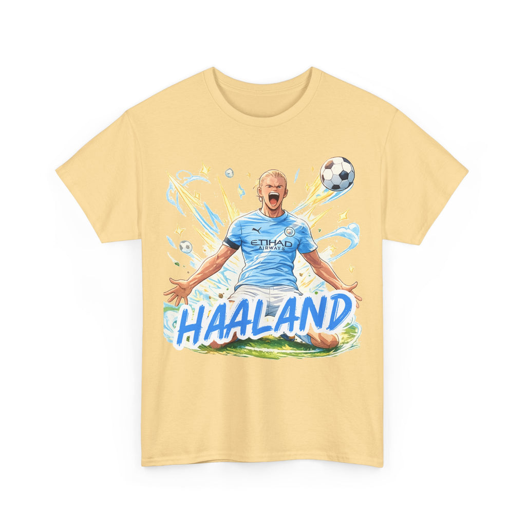 Erling Haaland Anime Fan Tee — Celebratory Football Player Graphic T-Shirt