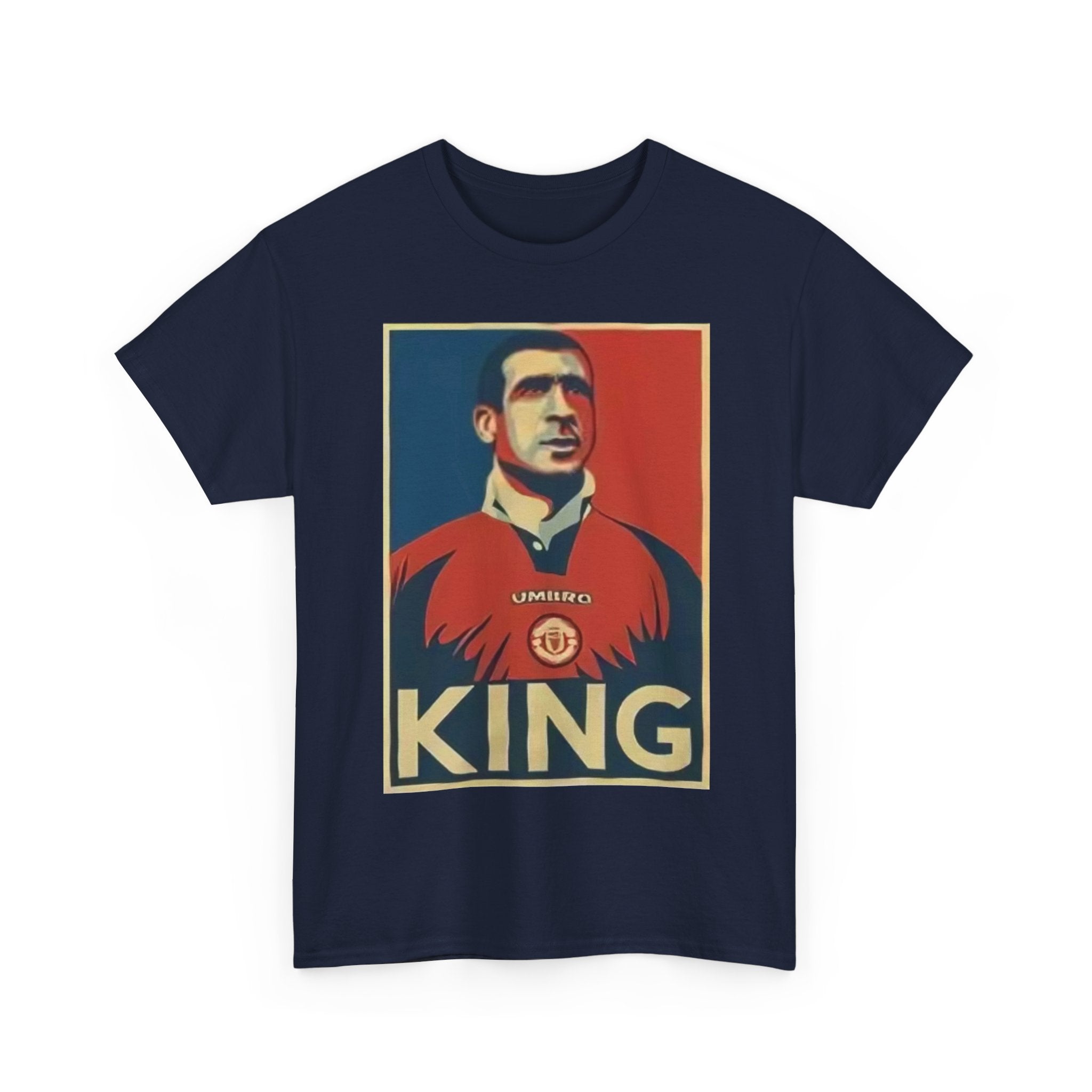 Eric Cantona King Manchester United Graphic Tee — Retro Sports Poster Football Shirt