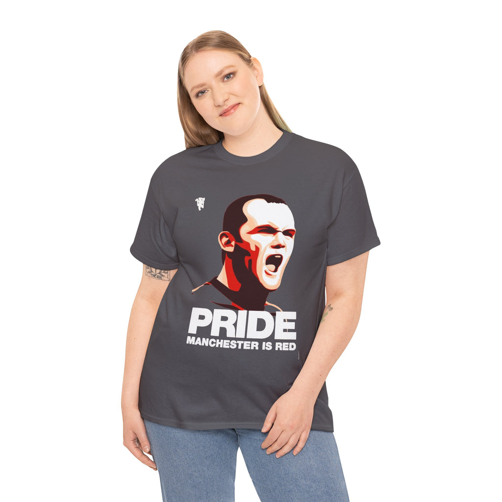 Manchester Pride Tee — “Pride Manchester Is Red” Football Fan Shirt