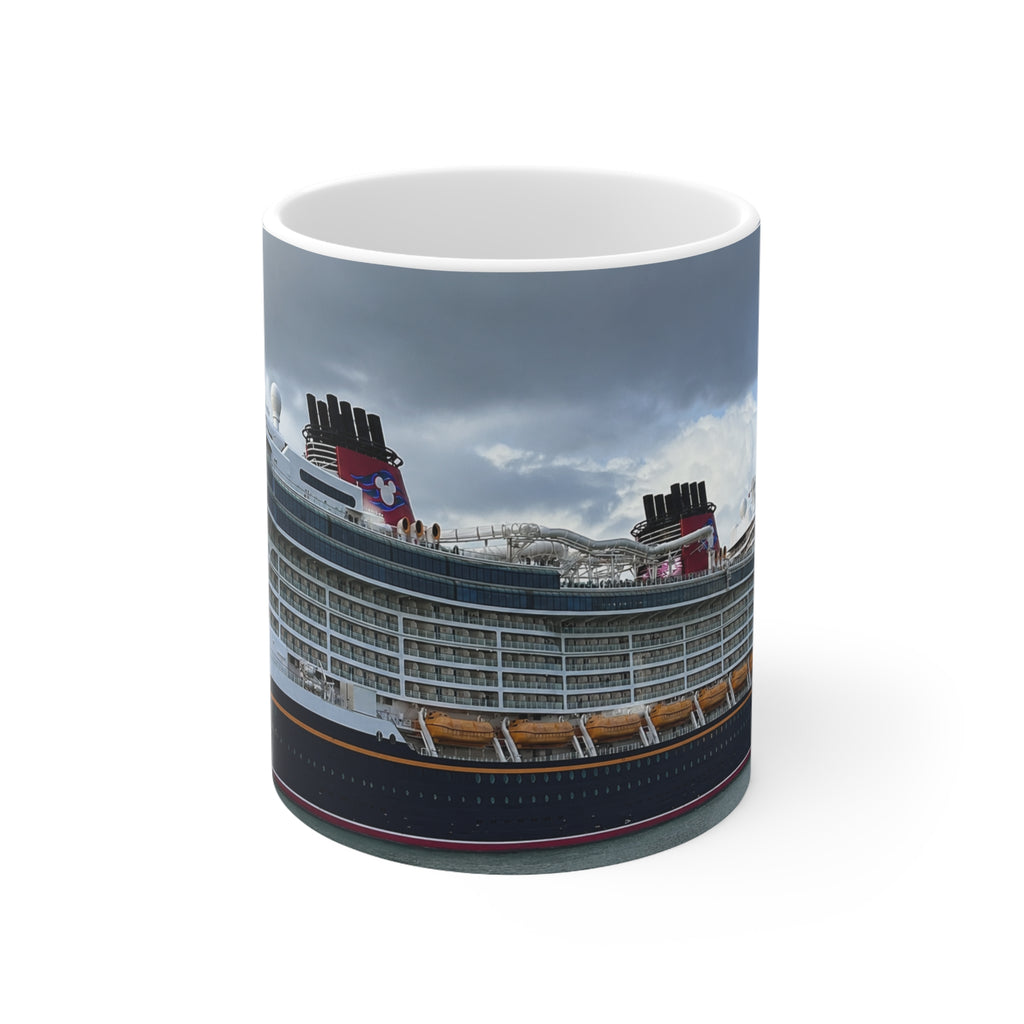 Disney Cruise Ship Coffee Mug — Panoramic Oceanliner Photo Mug (11oz & 15oz)