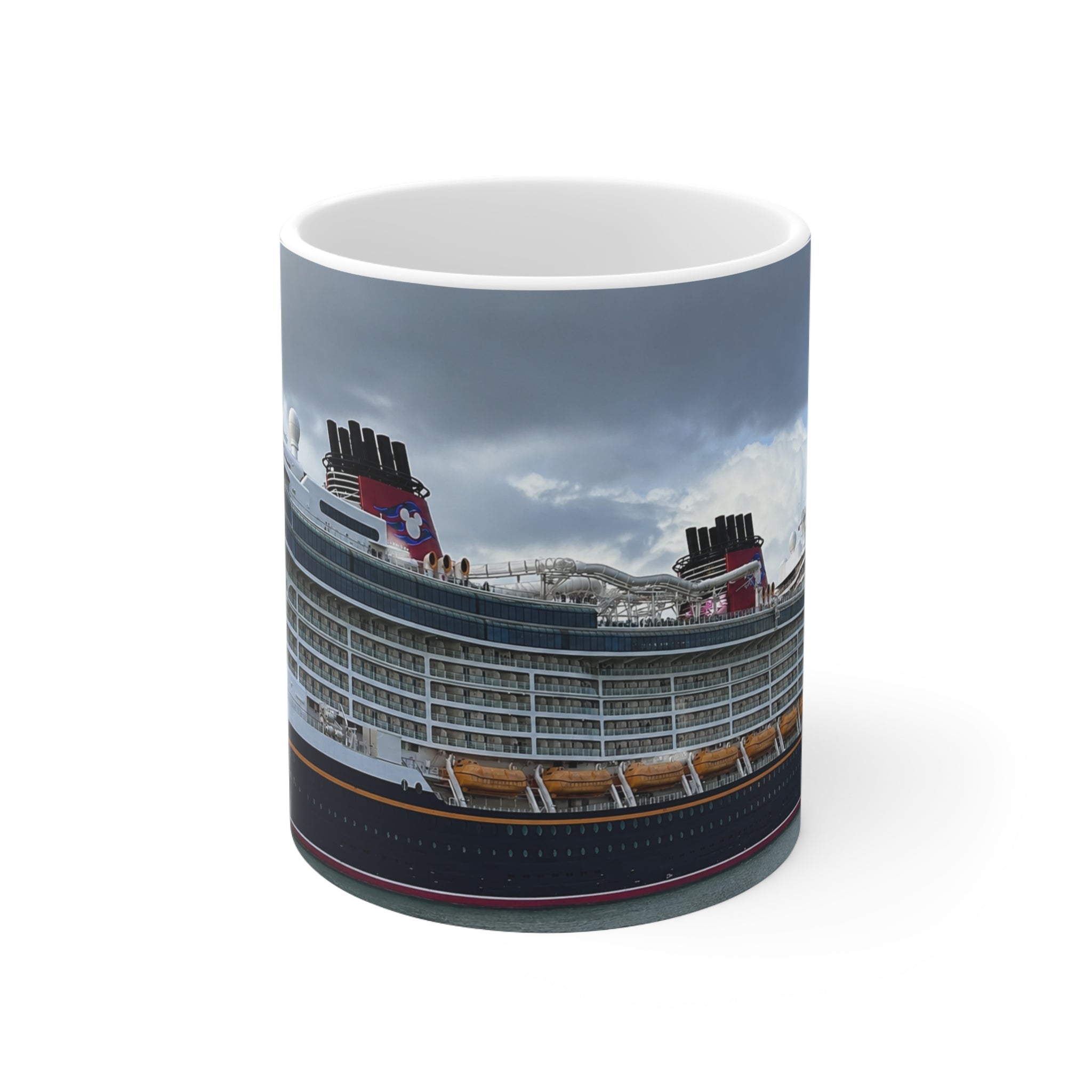 Disney Cruise Ship Coffee Mug — Panoramic Oceanliner Photo Mug (11oz & 15oz)