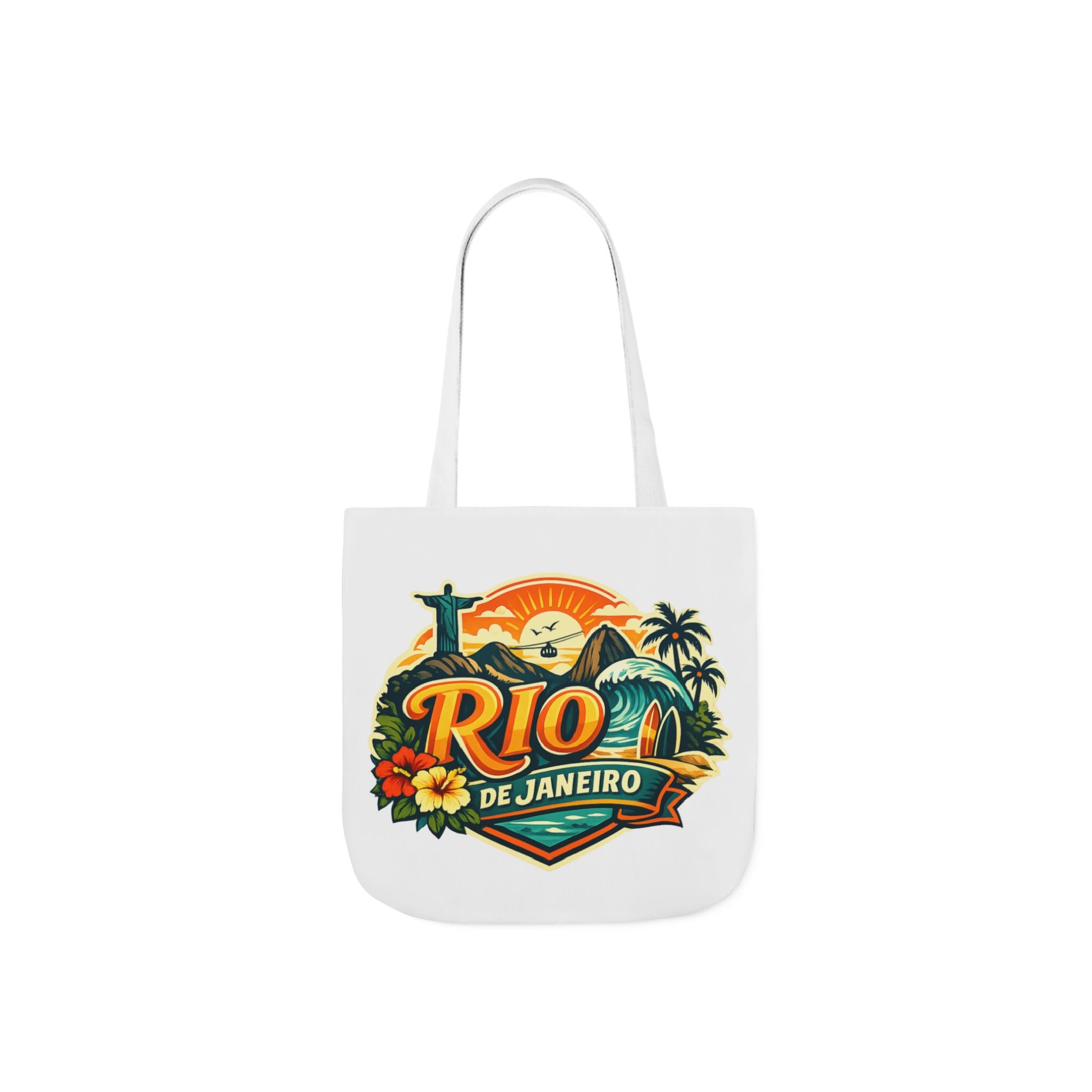 Rio de Janeiro Travel Tote — Retro Beach Canvas Bag