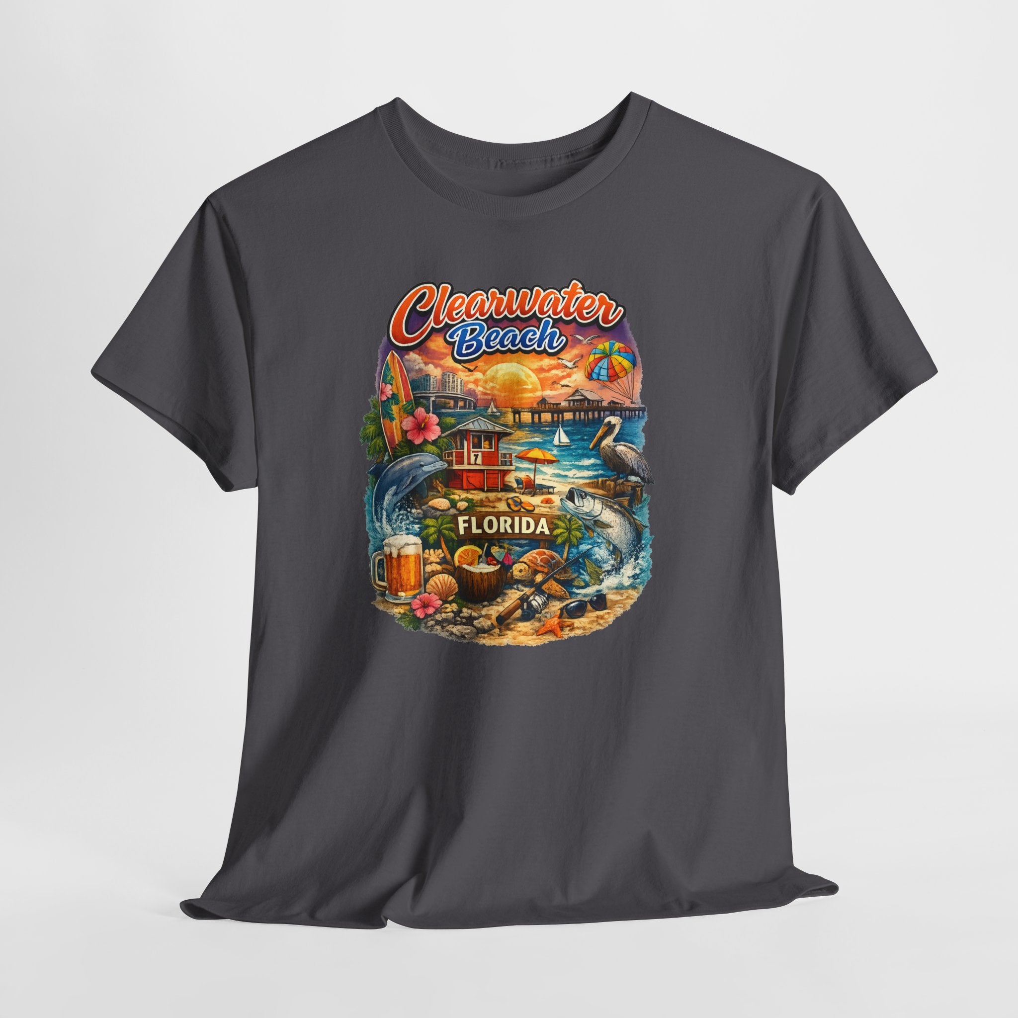 Clearwater Beach Florida Vintage Vacation T-Shirt