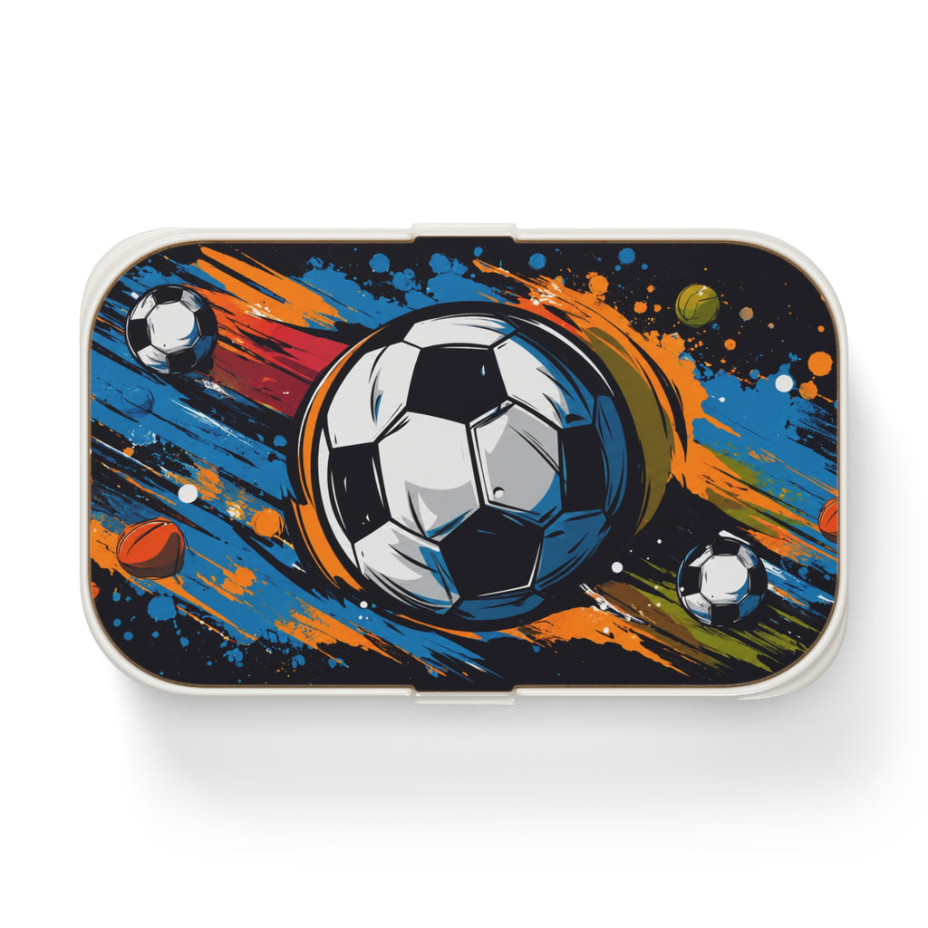 Soccer Splash Bento Lunch Box — Kids Sports Lunchbox