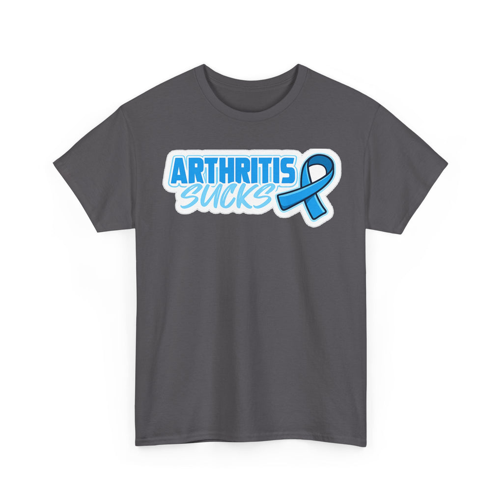 Arthritis Sucks T-Shirt with Awareness Ribbon — Arthritis Support Tee
