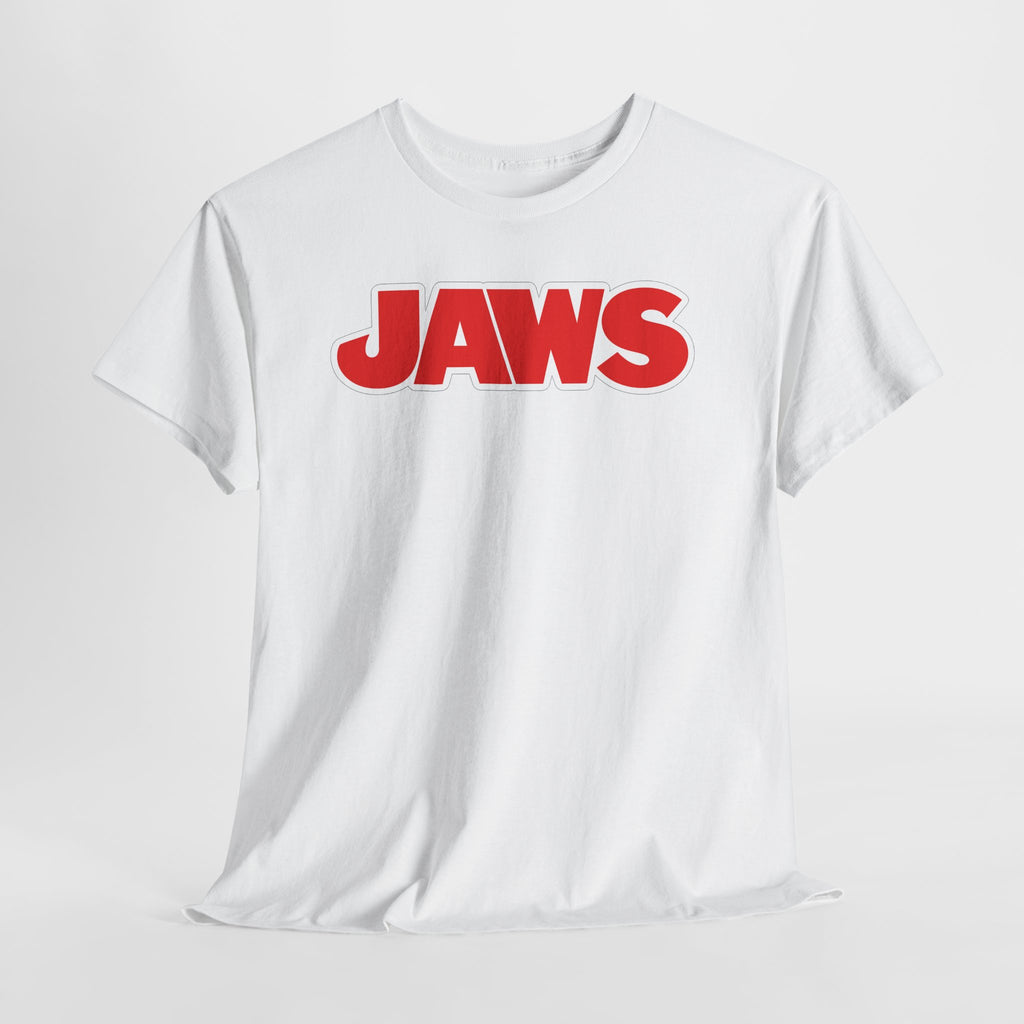 Jaws Logo Tee — Retro Red Movie Graphic T‑Shirt