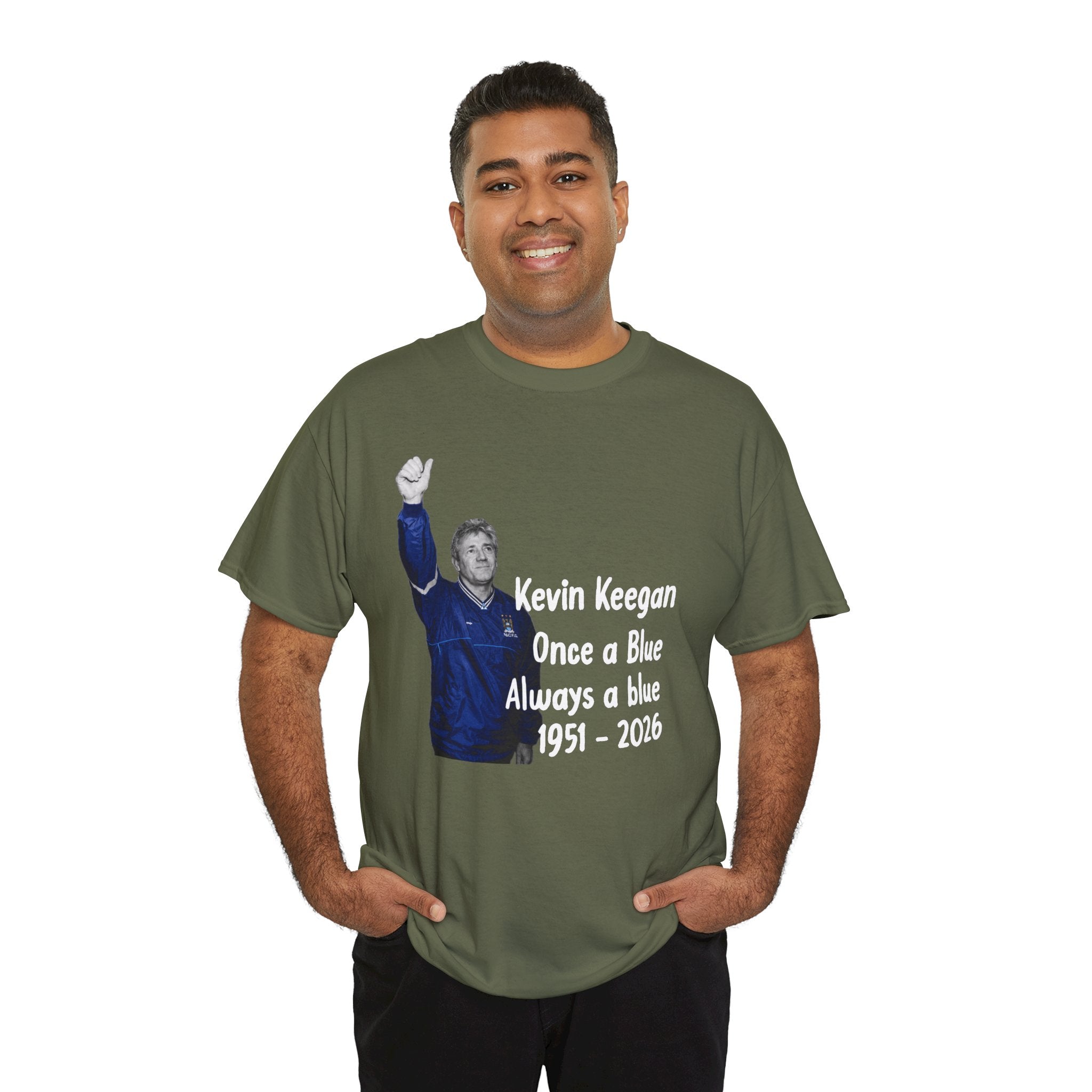 Kevin Keegan Tribute T-Shirt – "Once a Blue Always a Blue 1951–2026"