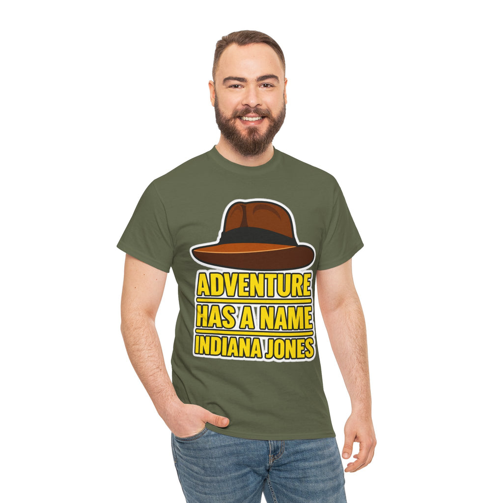Adventure Has a Name Indiana Jones Graphic Cotton T-Shirt