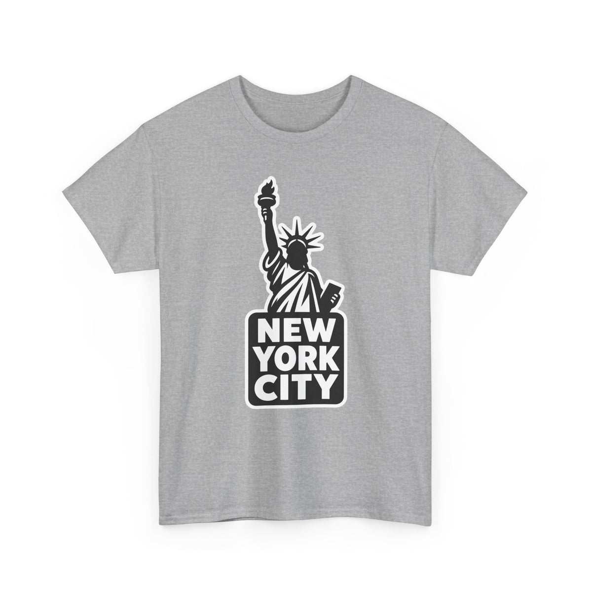 New York City Statue of Liberty Graphic Cotton T-Shirt / Tee