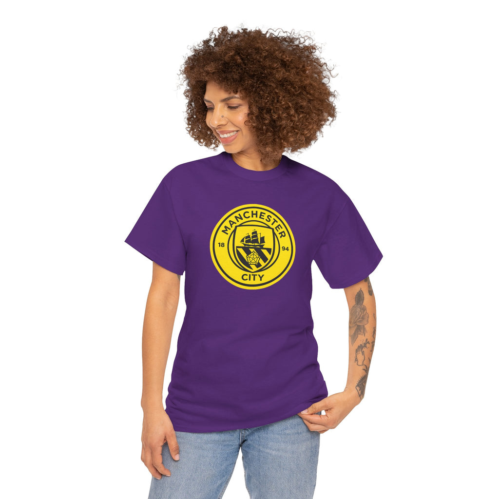 Manchester City Yellow Crest T-Shirt