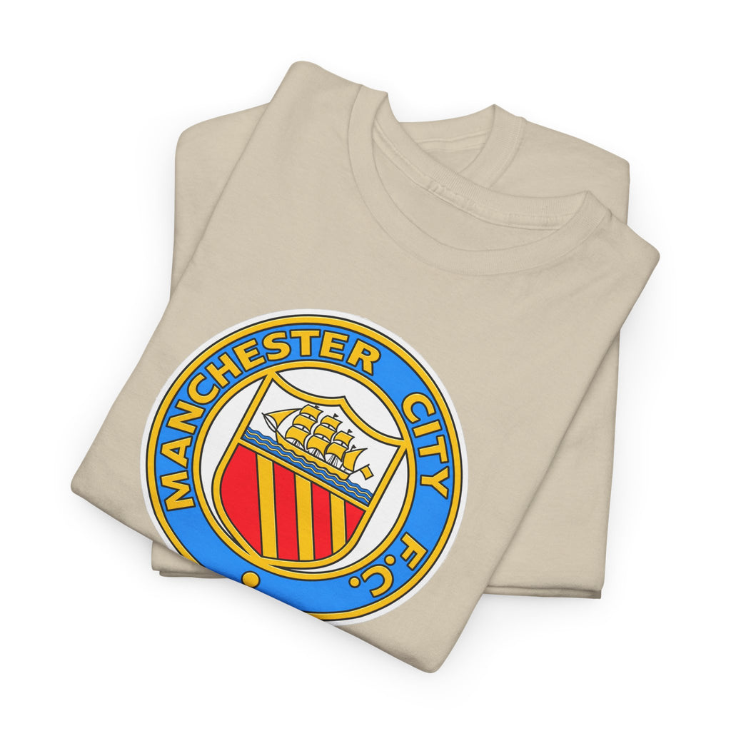 Manchester City Retro Crest Cotton T-Shirt