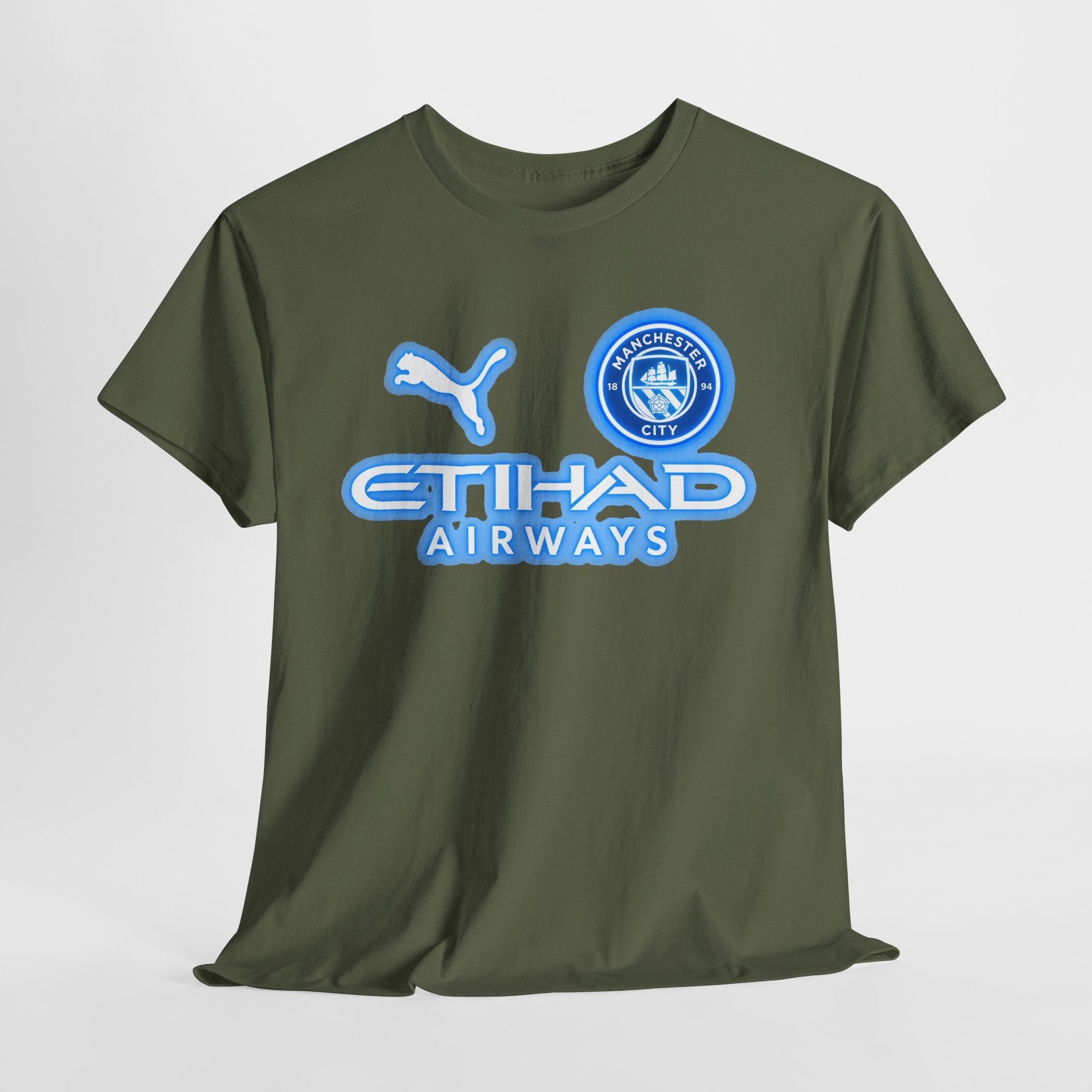 Manchester City Inspired Etihad Airways Logo Tee