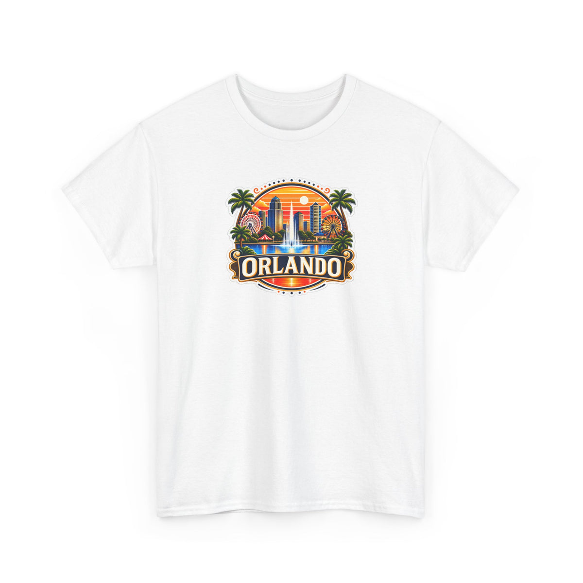 Orlando Sunset Logo Cotton T-Shirt