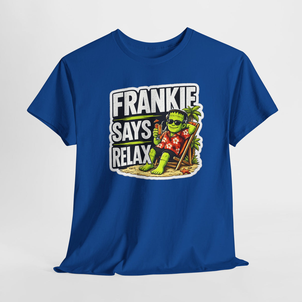 Frankie Says Relax Funny Graphic Cotton T-Shirt