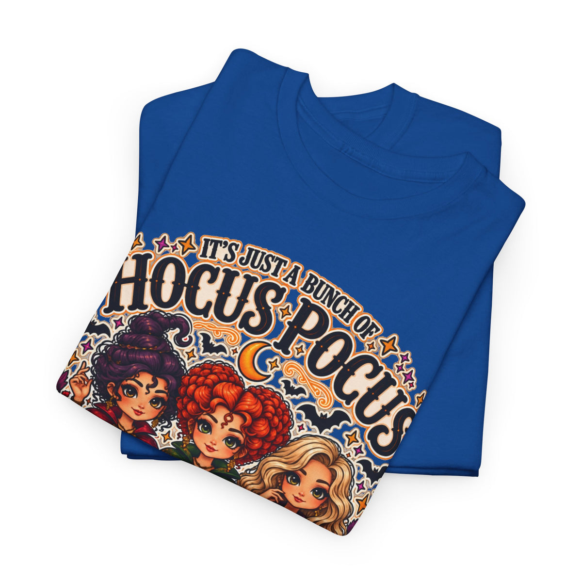 Hocus Pocus Witch Tee — "It's Just a Bunch of #HocusPocus" Halloween T-Shirt