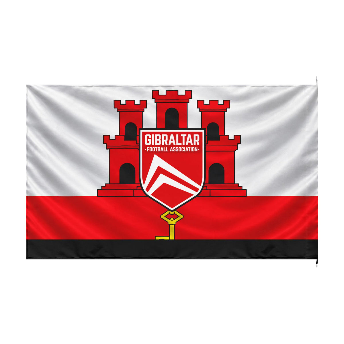 Gibraltar Football Association Double-Sided Flag — 3x5ft Supporters Banner