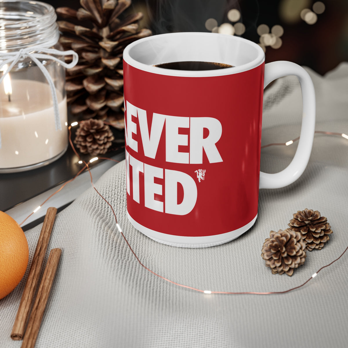 Forever United Red Ceramic Coffee Mug – 11oz & 15oz