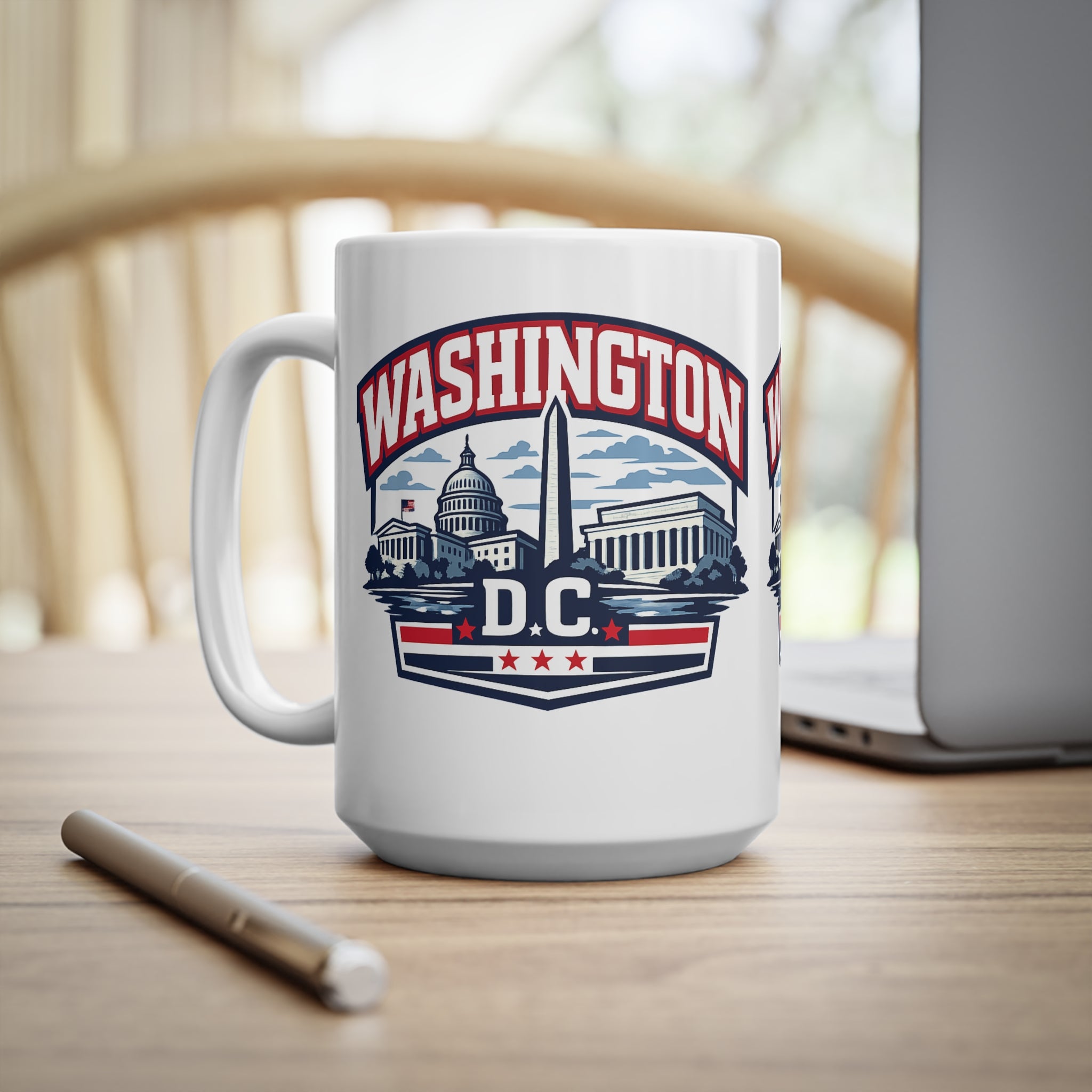 Washington DC Ceramic Coffee Cups, 11oz, 15oz