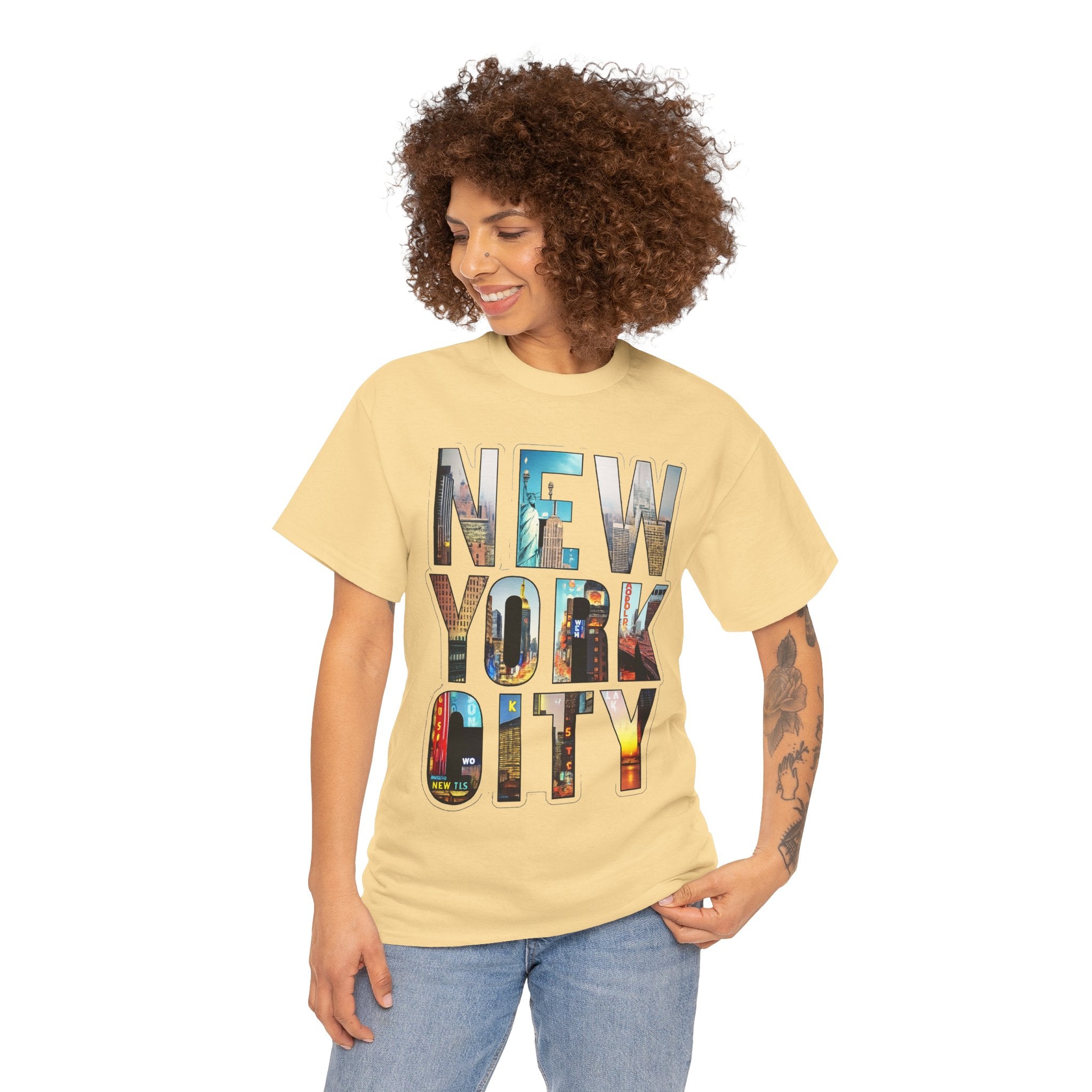 New York City Photo-Block Tee — Vintage Skyline Graphic T-Shirt