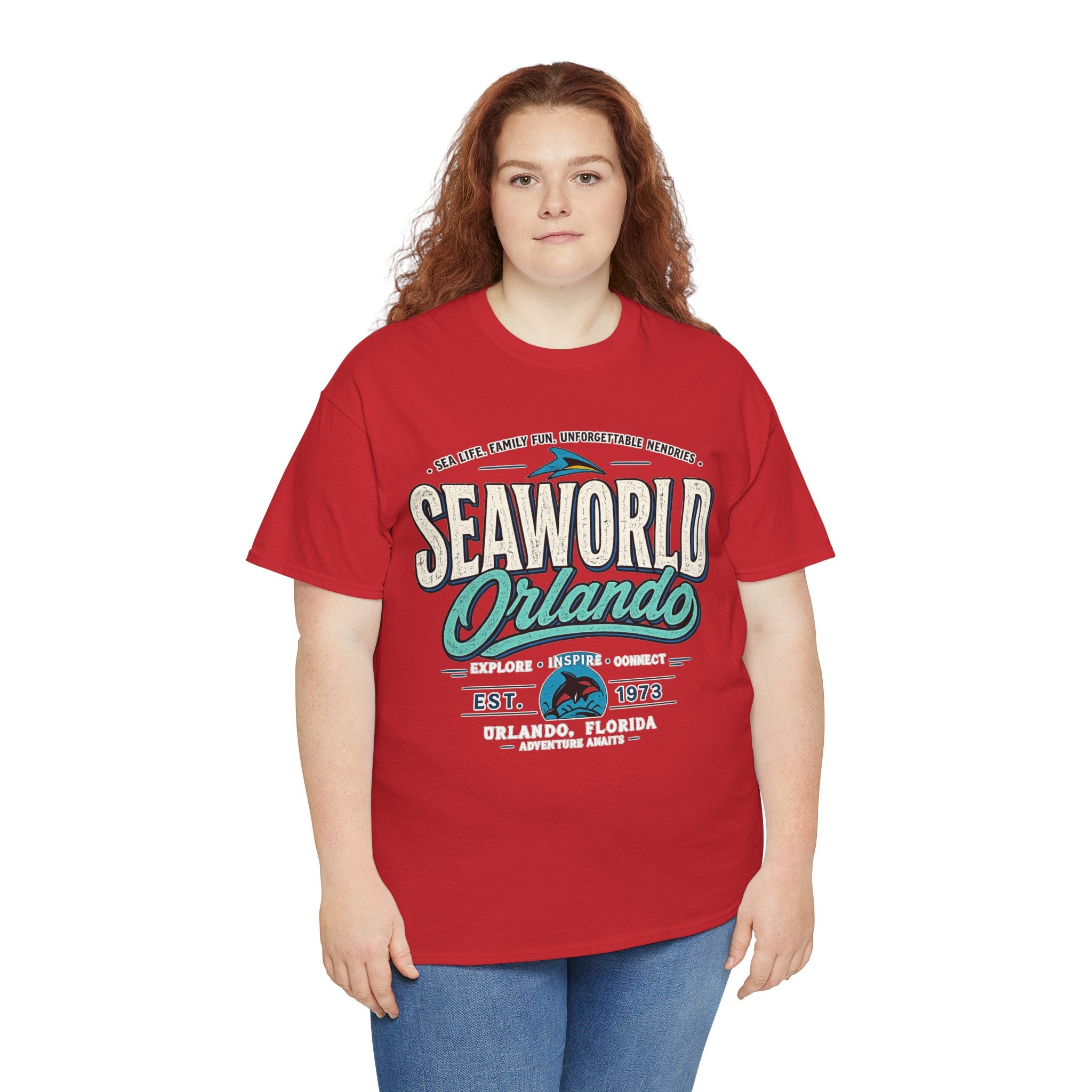 SeaWorld Orlando Graphic Tee — Retro Explore Inspire Connect Vacation Shirt
