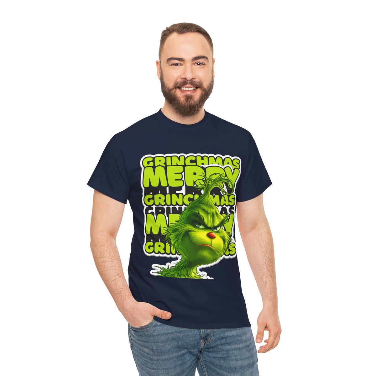 Grinchmas Merry Grinch Christmas Cotton T-Shirt / Tee