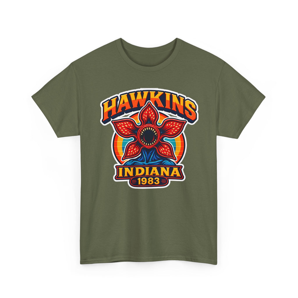 Hawkins Indiana 1983 Demogorgon Floral Cotton T-Shirt